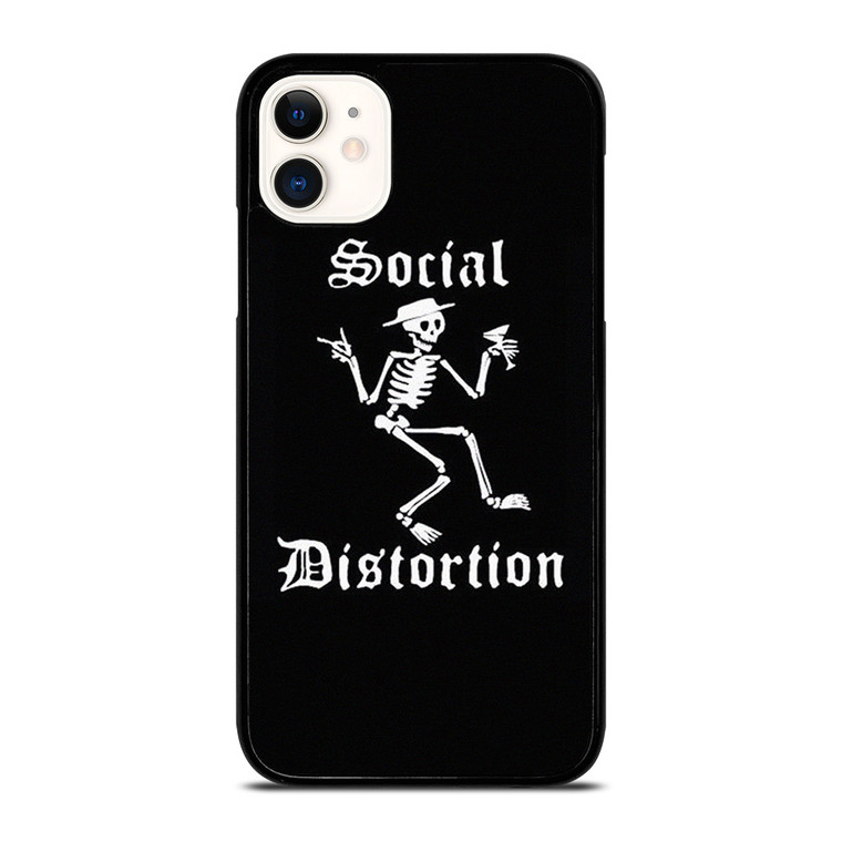 SOCIAL DISTORTION ROCK BAND SKULL SYMBOL iPhone 11 Case Cover SOCIAL DISTORTION ROCK BAND SKULL SYMBOL iPhone 11 Case Cover