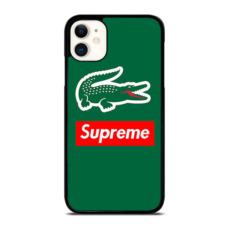 SUPREME X LACOSTE LOGO iPhone 11 Case Cover