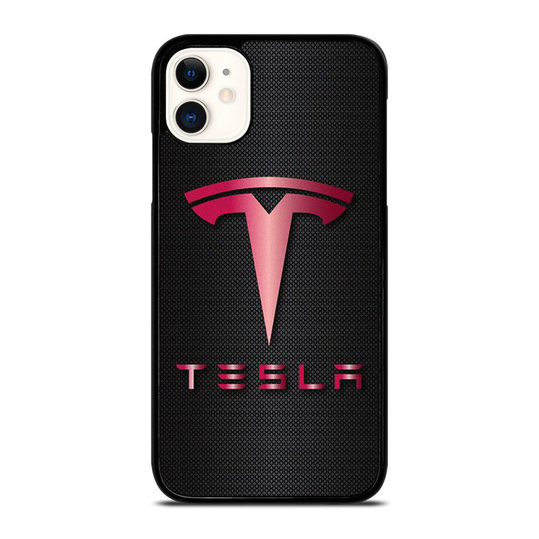 TESLA PINK CARBON iPhone 11 Case Cover TESLA PINK CARBON iPhone 11 Case Cover