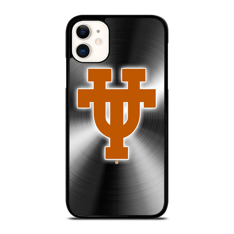 TEXAS LONGHORNS METAL LOGO iPhone 11 Case Cover