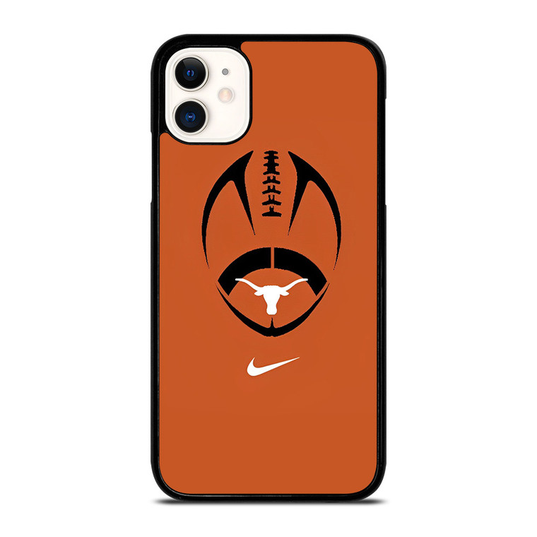 TEXAS LONGHORNS NIKE FOOTBALL SYMBOL iPhone 11 Case Cover TEXAS LONGHORNS NIKE FOOTBALL SYMBOL iPhone 11 Case Cover