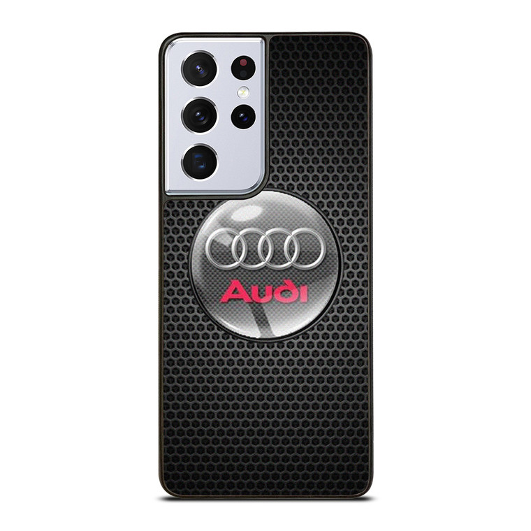AUDI METAL CARBON EMBLEM  Samsung Galaxy S21 Ultra Case Cover