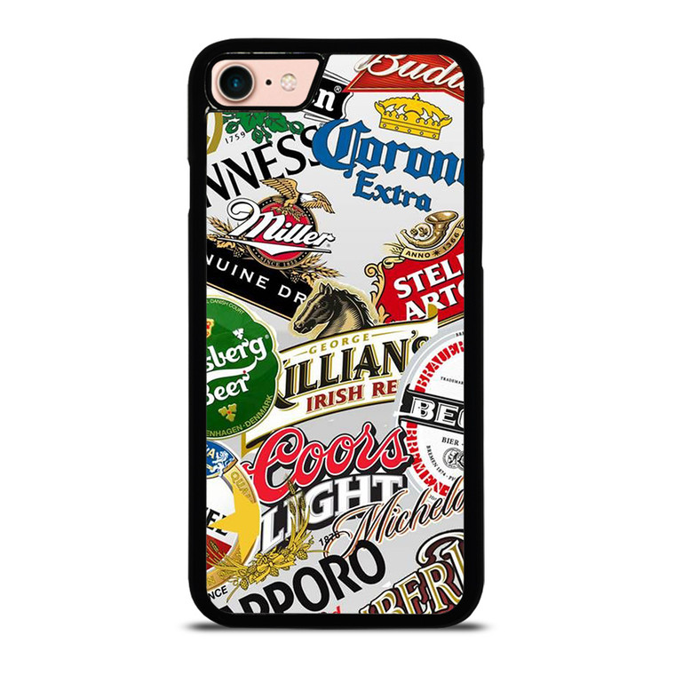 BEER WHISKEY LOGO COLLAGE iPhone 7 / 8 Case Cover