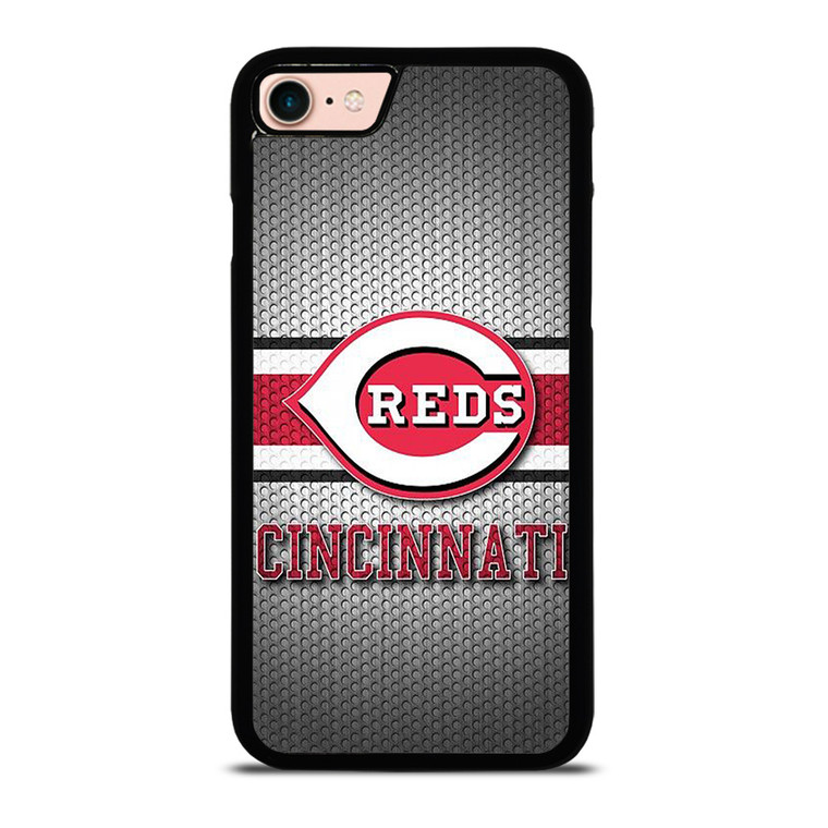 CINCINNATI RED BASEBALL METAL LOGO iPhone 7 / 8 Case Cover