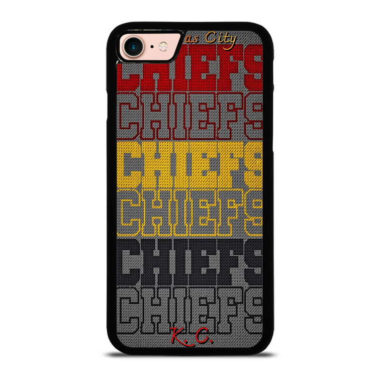 KANSAS CITY CHIEFS METAL SYMBOL iPhone 7 / 8 Case Cover
