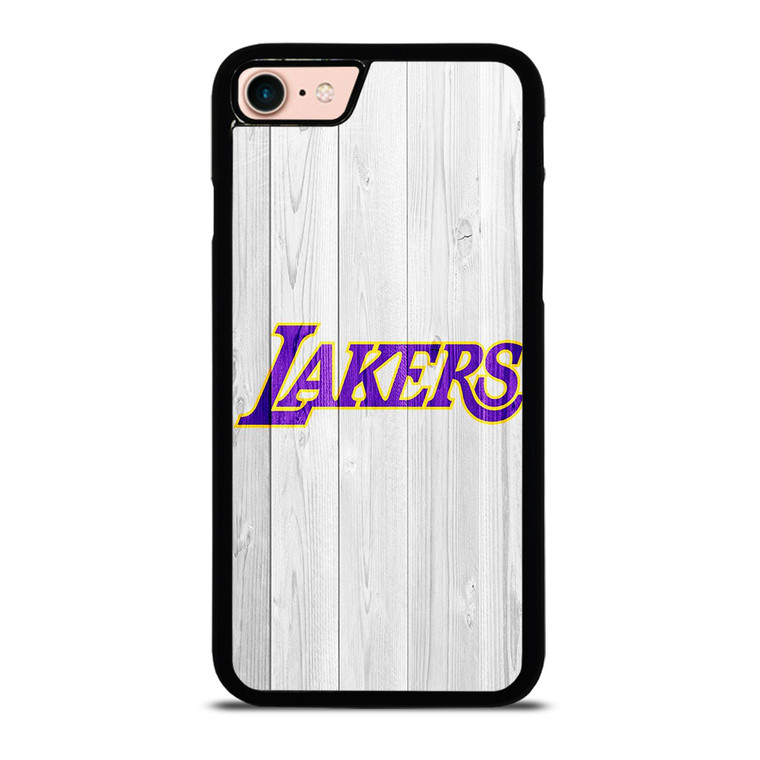 LOS ANGELES LA LAKERS WHITE WOOD iPhone 7 / 8 Case Cover