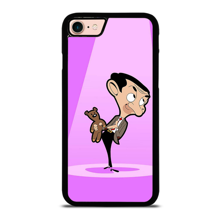 MR BEAN AND TEDDY BEAR CARTOON iPhone 7 / 8 Case Cover