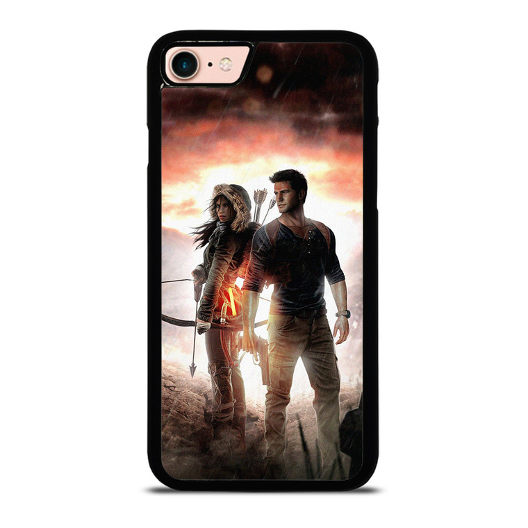 NATHAN DRAKE AND LARA CROFT UNCHARTED GAMES iPhone 7 / 8 Case Cover