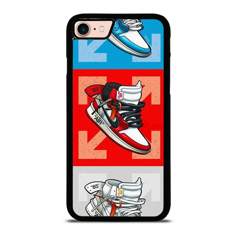 NIKE AIR JORDAN OFF WHITE SNEAKERS VECTOR iPhone 7 / 8 Case Cover NIKE AIR JORDAN OFF WHITE SNEAKERS VECTOR iPhone 7 / 8 Case Cover