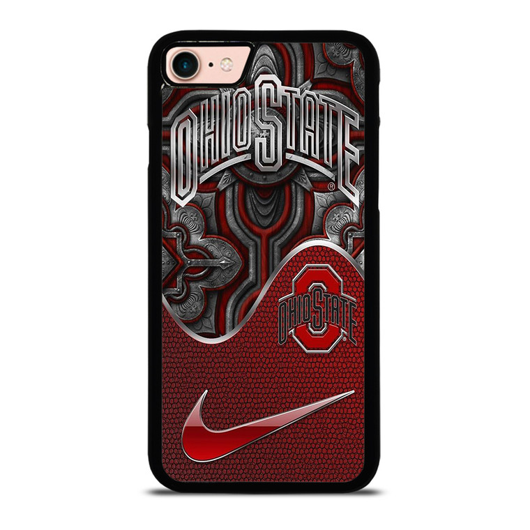 OHIO STATE BUCKEYES METAL EMBLEM iPhone 7 / 8 Case Cover OHIO STATE BUCKEYES METAL EMBLEM iPhone 7 / 8 Case Cover