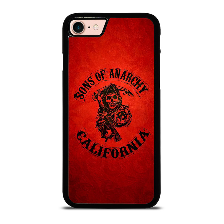 SONS OF ANARCHY CALIFORNIA RED iPhone 7 / 8 Case Cover SONS OF ANARCHY CALIFORNIA RED iPhone 7 / 8 Case Cover