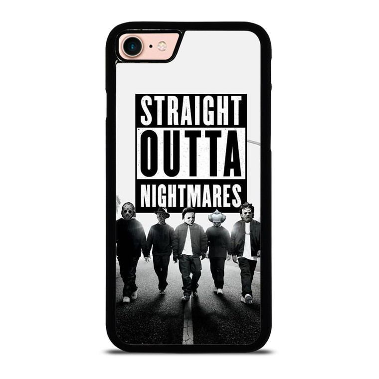 STRAIGHT OUTTA NIGHTMARES HORROR MOVIES CHARACTERS iPhone 7 / 8 Case Cover STRAIGHT OUTTA NIGHTMARES HORROR MOVIES CHARACTERS iPhone 7 / 8 Case Cover