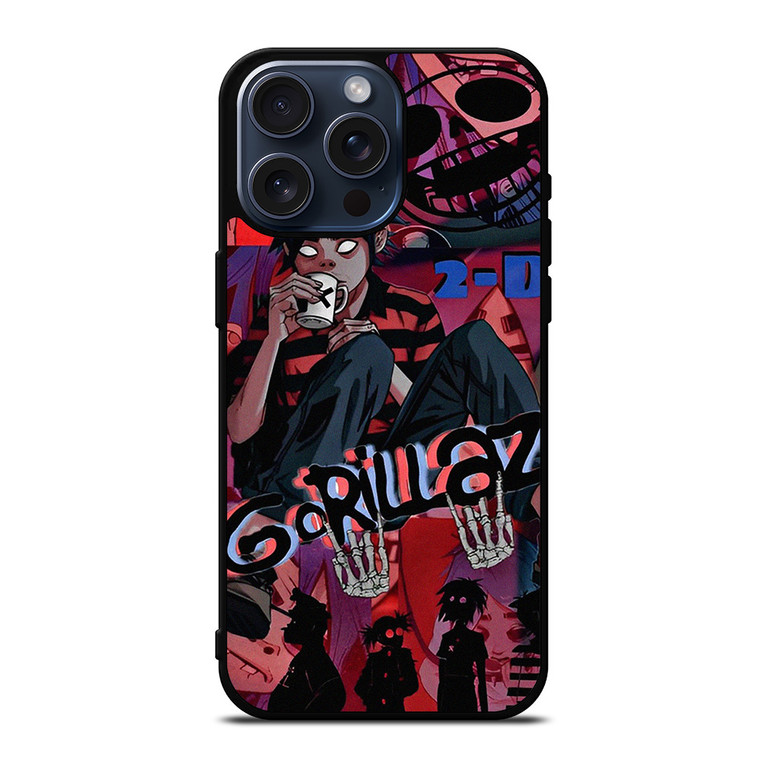 2-D GORILLAZ BAND iPhone 15 Pro Max Case iPhone 15 Pro Max Case Cover