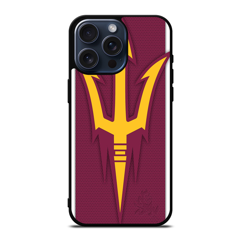 ARIZONA STATE SUN DEVILS FOOTBALL EMBLEM iPhone 15 Pro Max Case iPhone 15 Pro Max Case Cover