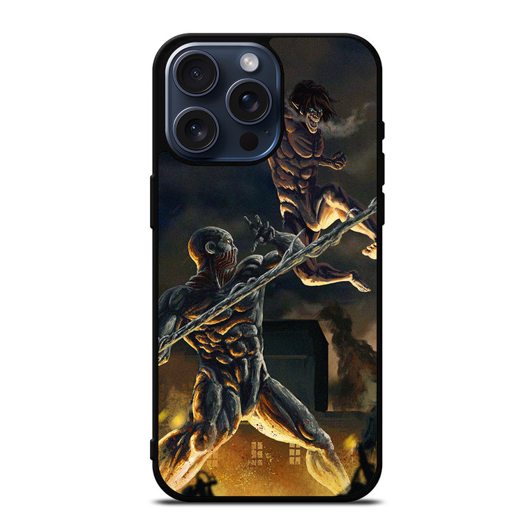 ATTACK ON TITAN VS WARHAMMER TITAN iPhone 15 Pro Max Case iPhone 15 Pro Max Case Cover