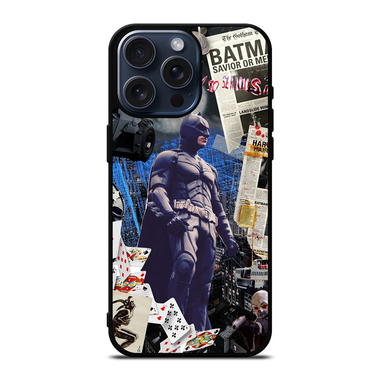 BATMAN ABSTRACT COLLAGE iPhone 15 Pro Max Case iPhone 15 Pro Max Case Cover
