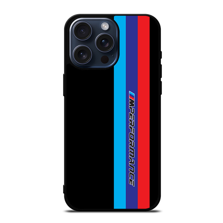 BMW M PERFORMANCES BLACK iPhone 15 Pro Max Case iPhone 15 Pro Max Case Cover