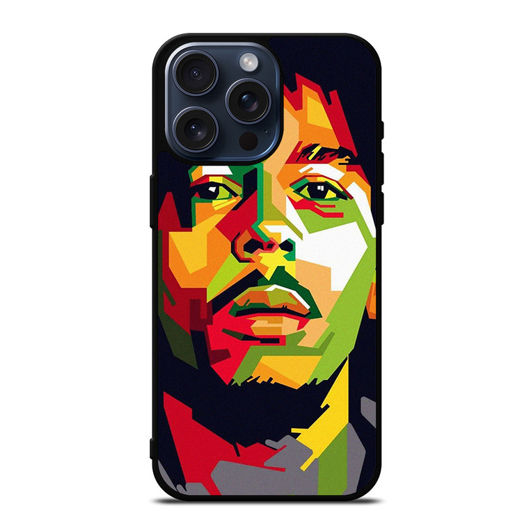 BOB MARLEY WPAP ART iPhone 15 Pro Max Case iPhone 15 Pro Max Case Cover