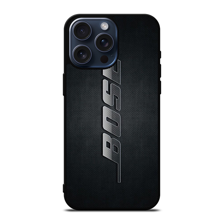 BOSE SPEAKERS METAL EMBLEM iPhone 15 Pro Max Case iPhone 15 Pro Max Case Cover