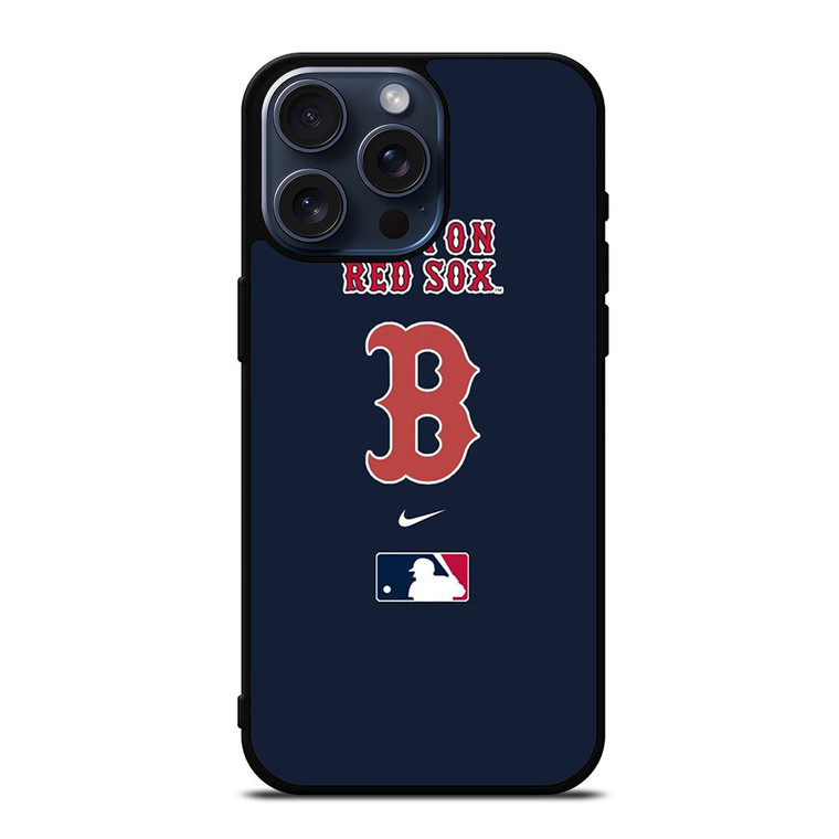 BOSTON RED SOX NIKE MLB EMBLEM iPhone 15 Pro Max Case iPhone 15 Pro Max Case Cover