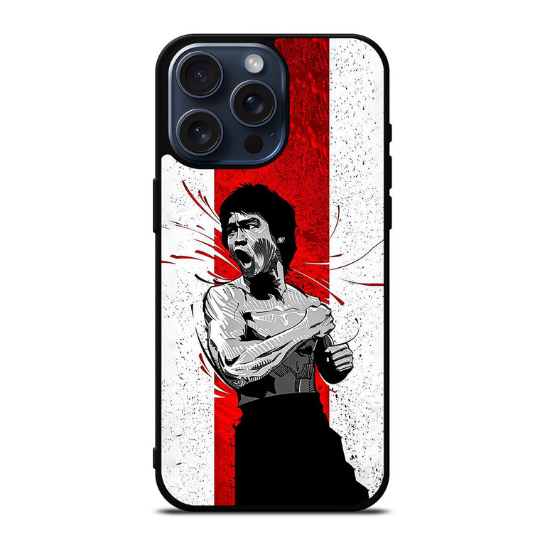 BRUCE LEE BE WATER CARTOON iPhone 15 Pro Max Case iPhone 15 Pro Max Case Cover