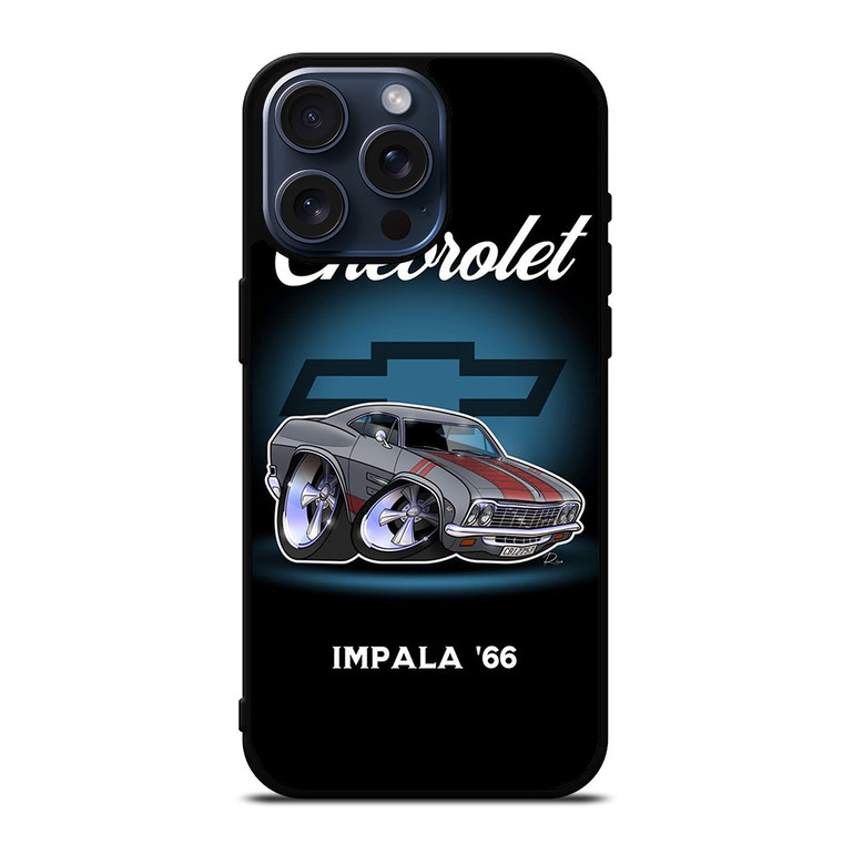 CHEVROLET IMPALA 66 CARTOON iPhone 15 Pro Max Case iPhone 15 Pro Max Case Cover