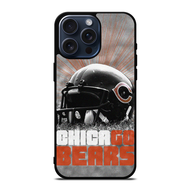 CHICAGO BEARS FOOTBALL NFL HELMET iPhone 15 Pro Max Case iPhone 15 Pro Max Case Cover
