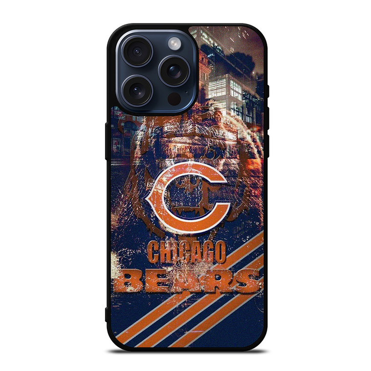 CHICAGO BEARS FOOTBALL RUSTY SYMBOL iPhone 15 Pro Max Case iPhone 15 Pro Max Case Cover