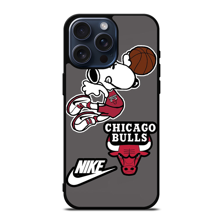 CHICAGO BULLS SNOOPY NIKE iPhone 15 Pro Max Case iPhone 15 Pro Max Case Cover