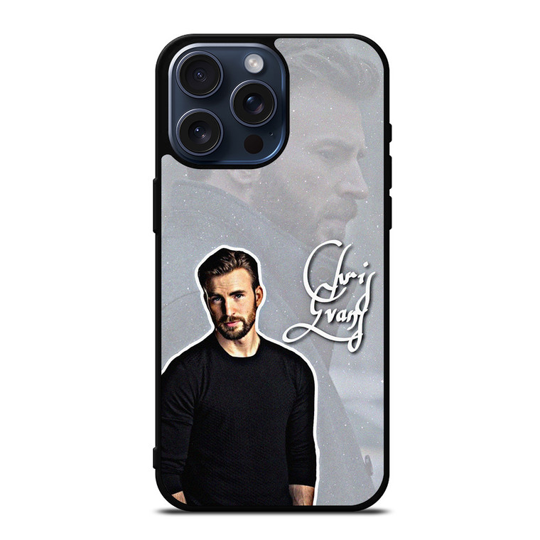 CHRIS EVANS ACTOR HANDSOME iPhone 15 Pro Max Case iPhone 15 Pro Max Case Cover