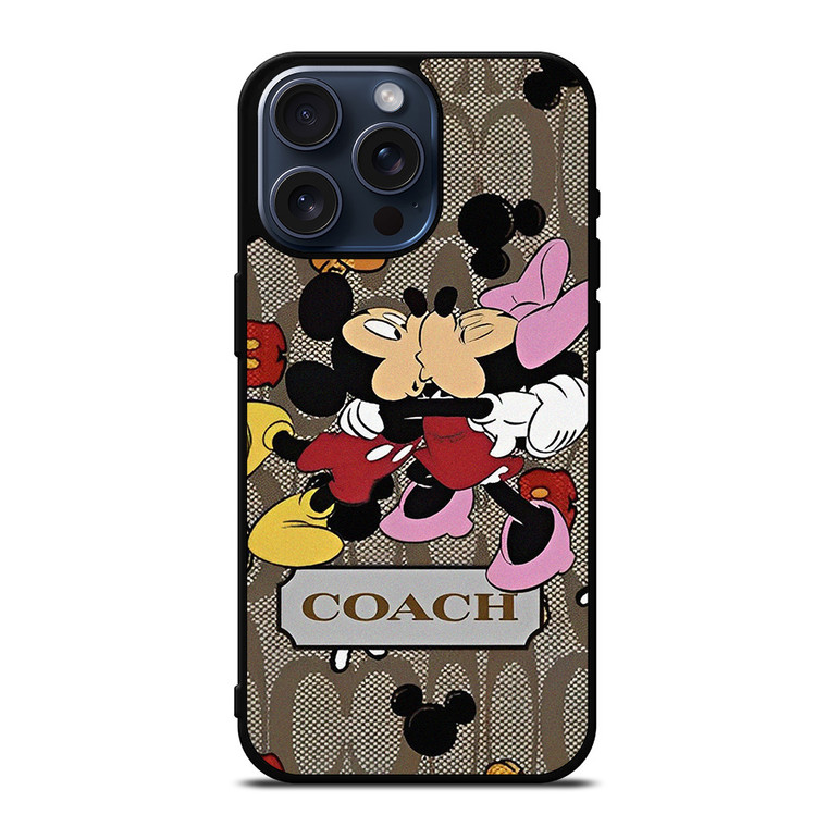 COACH NEW YORK MICKEY MOUSE KISSING iPhone 15 Pro Max Case iPhone 15 Pro Max Case Cover