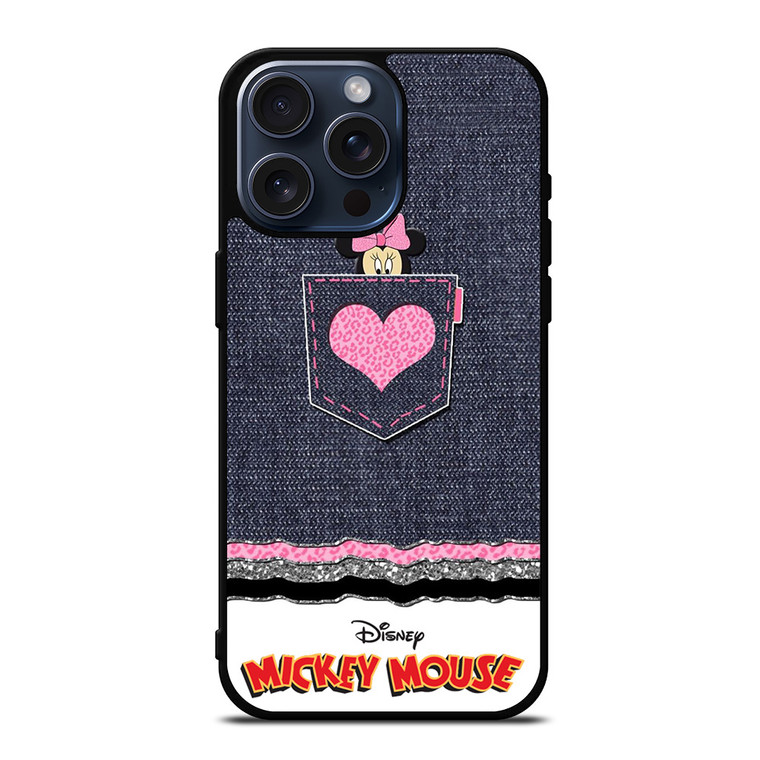 DISNEY MICKEY MOUSE JEANS  iPhone 15 Pro Max Case Cover