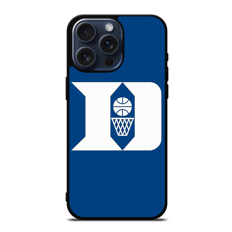 DUKE BLUE DEVILS BASKETBALL UNIVERSYTY LOGO  iPhone 15 Pro Max Case Cover