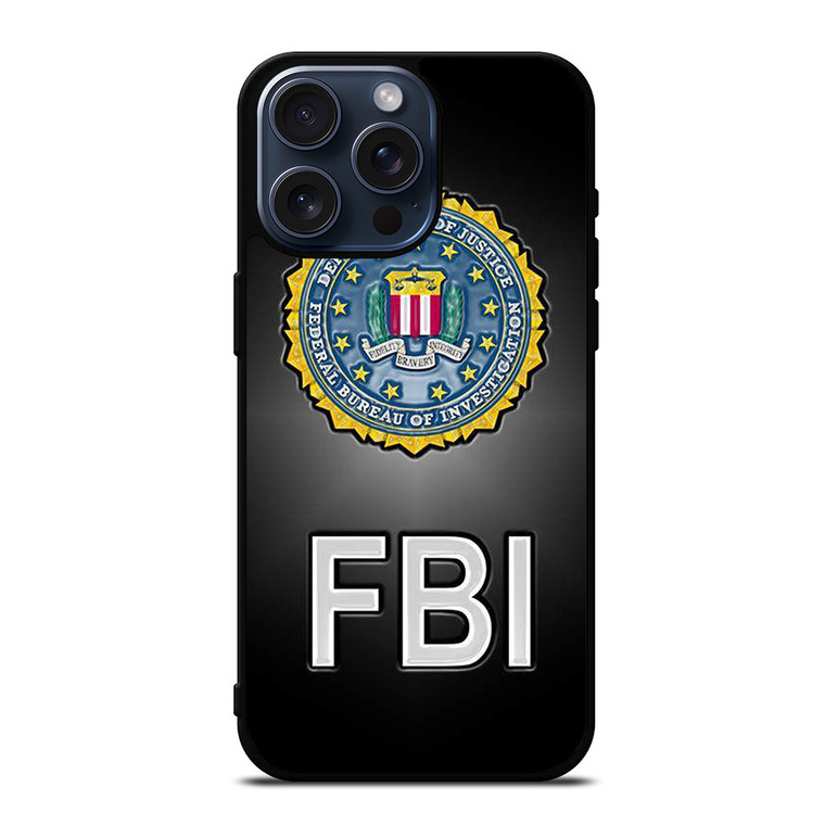 FBI FEDERAL BUREAU OF INVESTIGATION EMBLEM  iPhone 15 Pro Max Case Cover