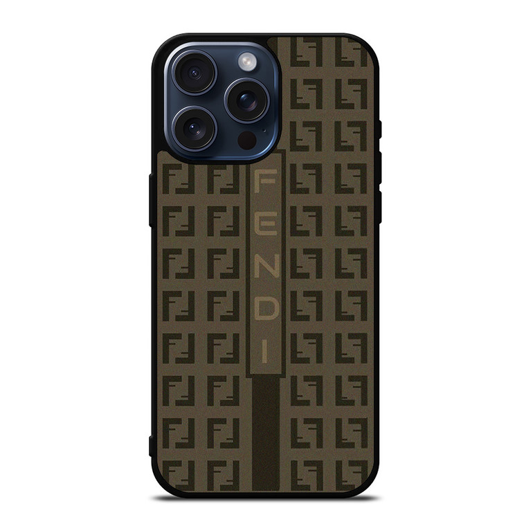 FENDI ROMA STRIPE LOGO  iPhone 15 Pro Max Case Cover