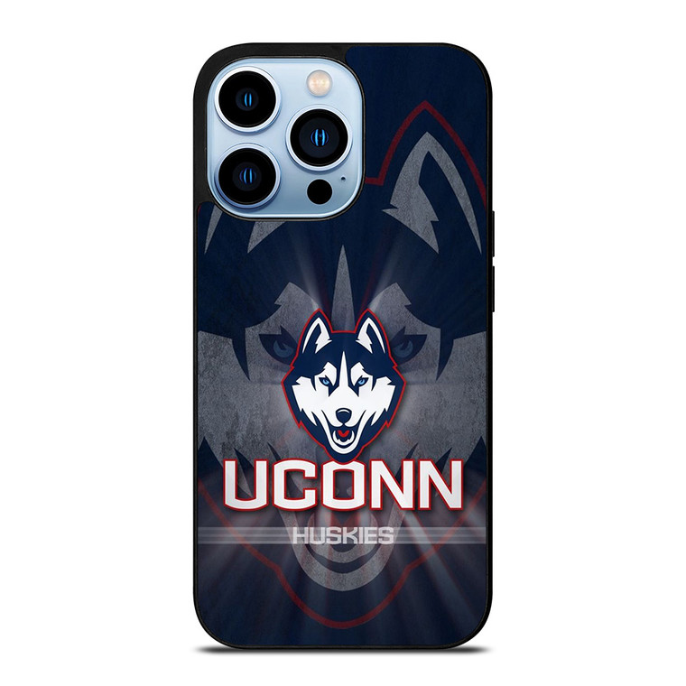 UCONN HUSKIES BASKETBALL METAL LOGO iPhone 13 Pro Max Case Cover
