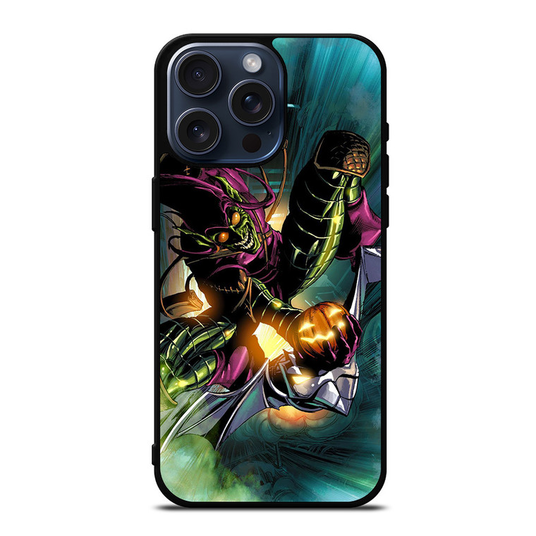 GREEN GOBLIN SPIDERMAN CARTOON  iPhone 15 Pro Max Case Cover