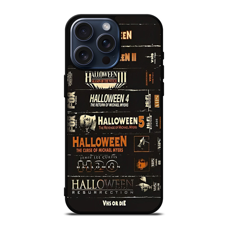 HALLOWEEN HORROR MOVIES COLLECTION  iPhone 15 Pro Max Case Cover