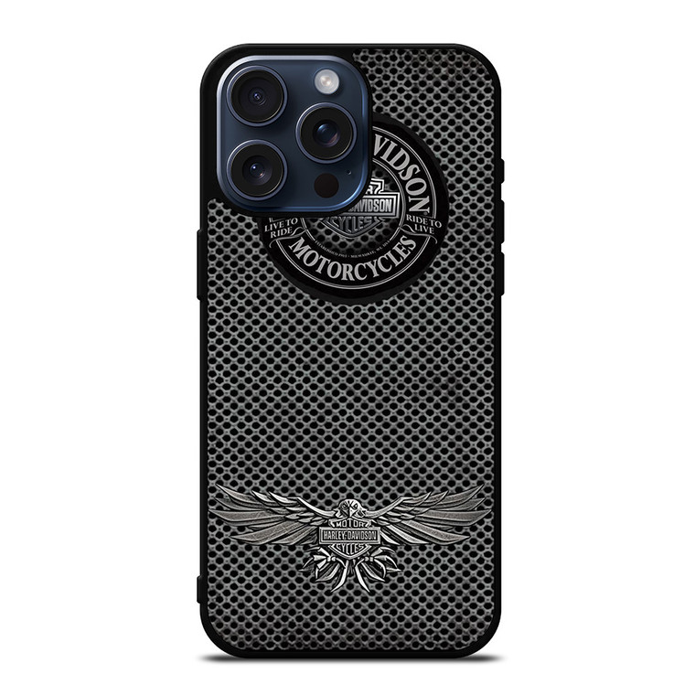 HARLEY DAVIDSON LOGO LIVE TO RIDE  iPhone 15 Pro Max Case Cover
