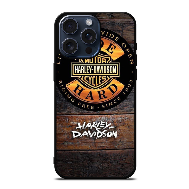 HARLEY DAVIDSON RIDING FREE 1903  iPhone 15 Pro Max Case Cover