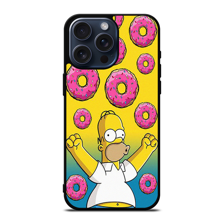 HOMER SIMPSONS DOUGHNUT  iPhone 15 Pro Max Case Cover