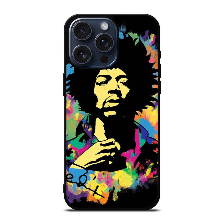 JIMI HENDRIX GUITARIST ART iPhone 15 Pro Max Case Cover