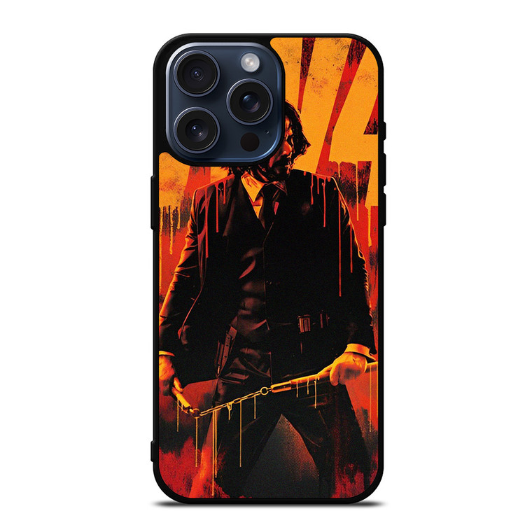 JOHN WICK 4 KEANU REEVES ART iPhone 15 Pro Max Case Cover