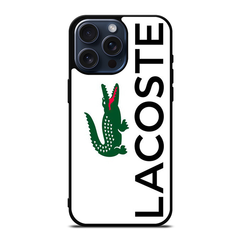 LACOSTE CROCODILE LOGO iPhone 15 Pro Max Case Cover