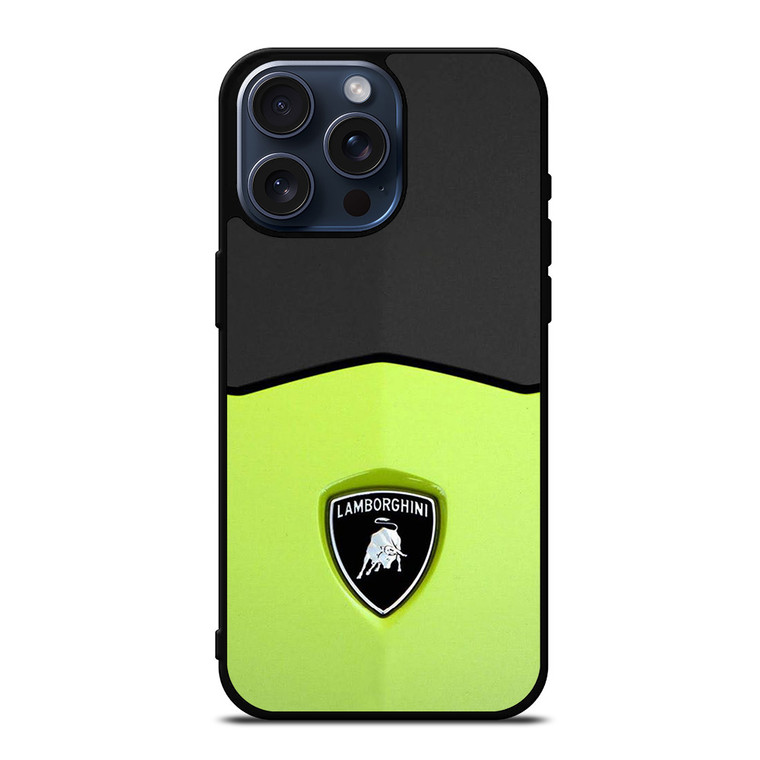 LAMBORGHINI GREEN EMBLEM iPhone 15 Pro Max Case Cover