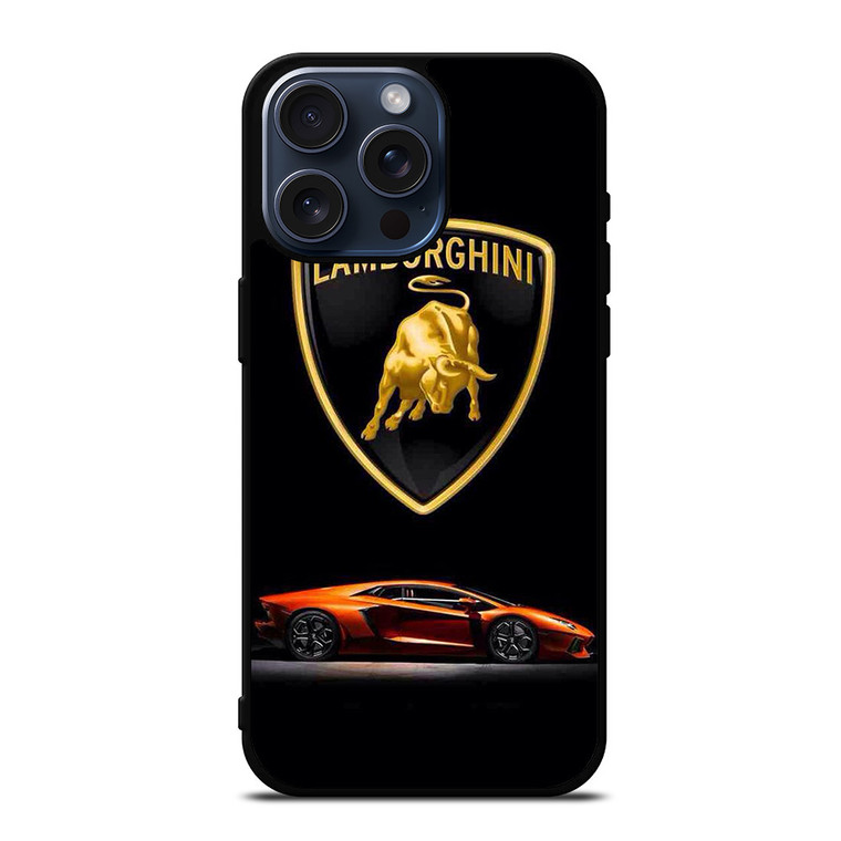 LAMBORHINI SUPER CAR EMBLEM iPhone 15 Pro Max Case Cover