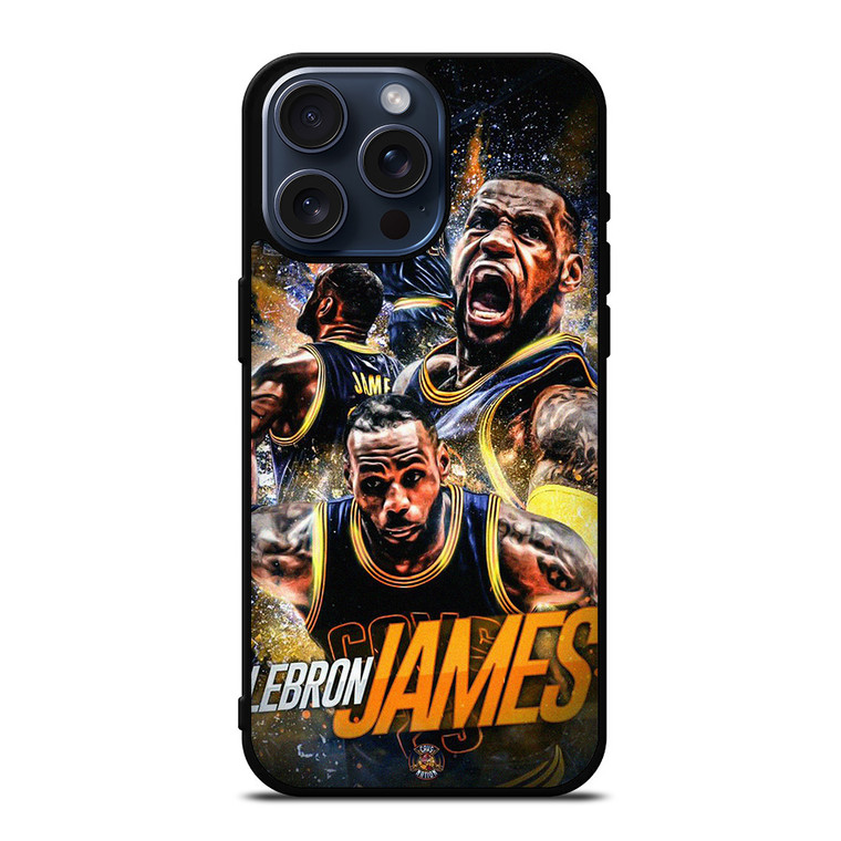 LEBRON JAMES CELEVELAND CAVALIERS POSTER iPhone 15 Pro Max Case Cover