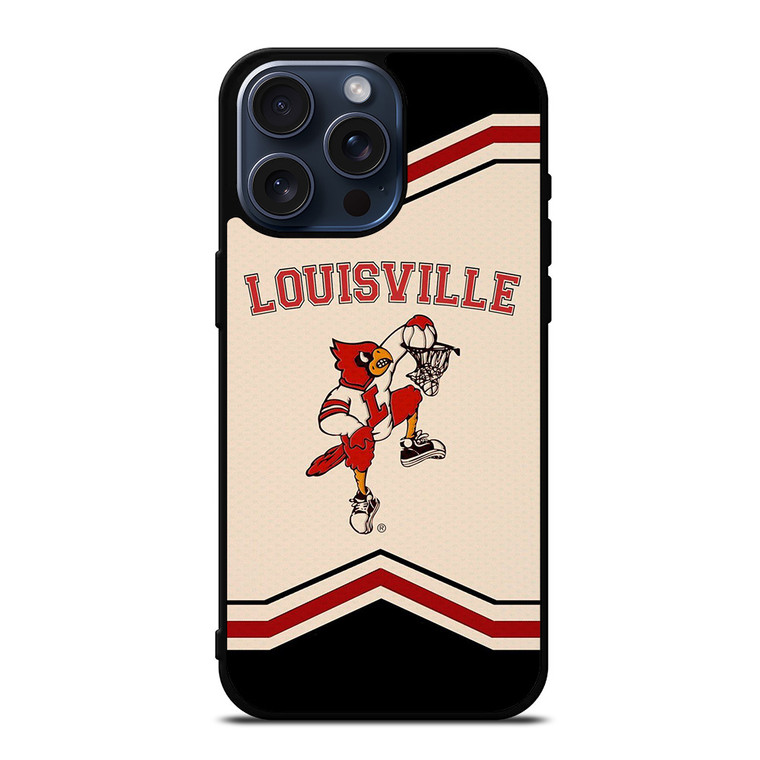LOUISVILLE CARDINALS BASKETBALL ICON iPhone 15 Pro Max Case Cover