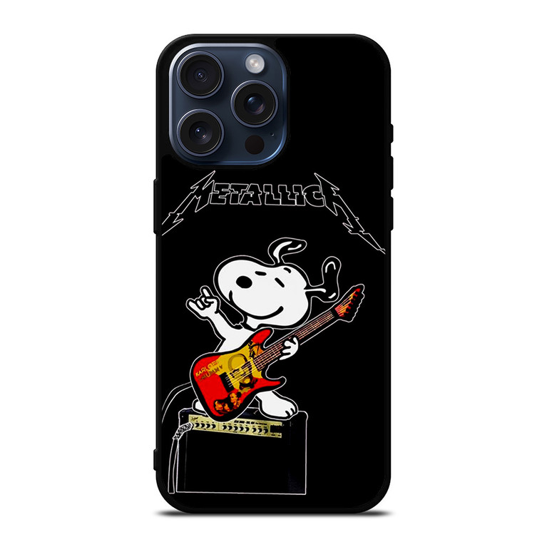METALLICA BAND SNOOPY iPhone 15 Pro Max Case Cover