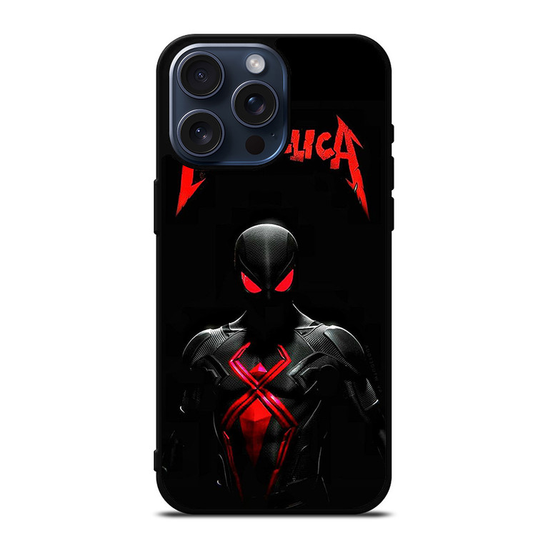 METALLICA SPIDERMAN LOGO iPhone 15 Pro Max Case Cover